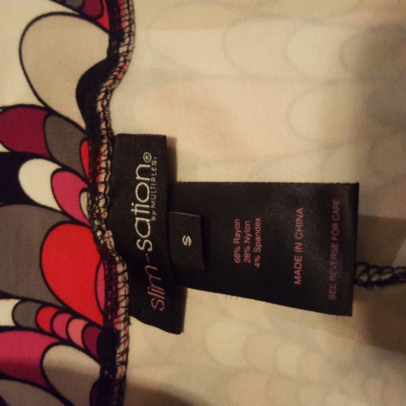 Slim-Sation by Multiples - beautiful multi-colored leggings, small - Picture 3 of 7